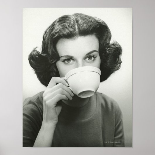 Vrouw Drink Poster (Voorkant)