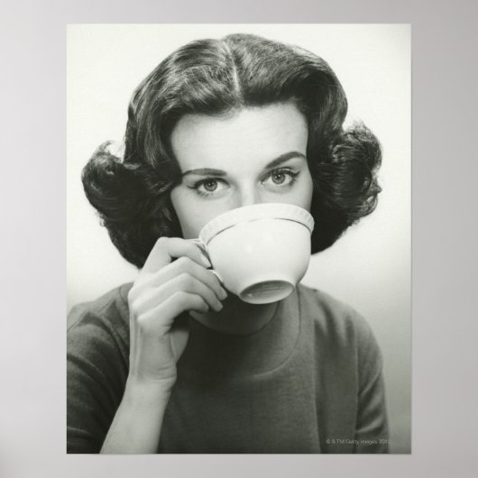 Vrouw Drink Poster (Voorkant)