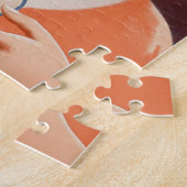  vrouw Drink thee Legpuzzel (Zijkant)