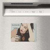 Vrouw Drink Whisky Magneet (Insitu (Vaatwasser))