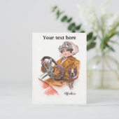 Vrouw driver Kaart (Staand voorkant)