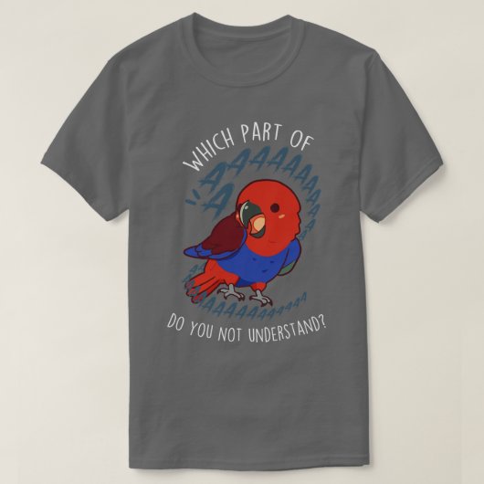 Vrouw Eclectus Parrot Aaaa T-shirt (Design voorkant)