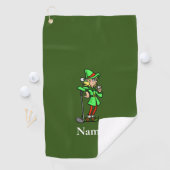 Vrouw Elf Golfer Kerst Golf Handdoek (Insitu)
