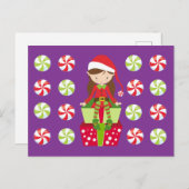 Vrouw Elf met Snoepjes Briefkaart (Voorkant / Achterkant)