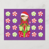 Vrouw Elf met Snoepjes Briefkaart (Voorkant)