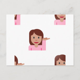 vrouw emoji briefkaart