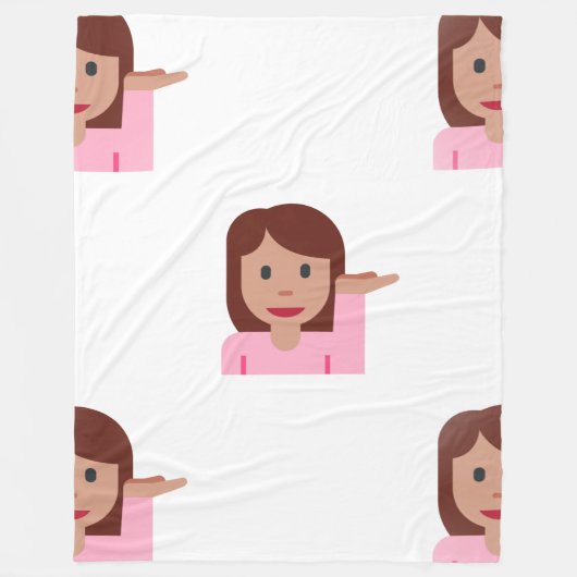 vrouw emoji deken (Voorkant)