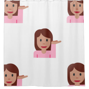 vrouw emoji douchegordijn