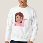 vrouw emoji mannen sweatshirt (Voorkant)