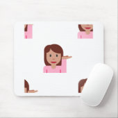 vrouw emoji muismat (Met muis)