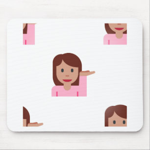 vrouw emoji muismat