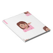vrouw emoji notitieblok (Schuin)