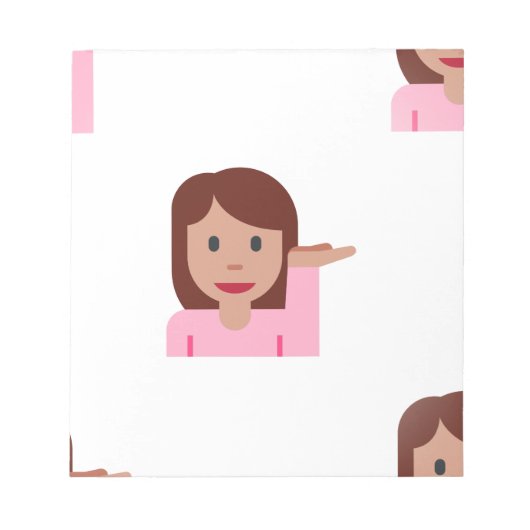 vrouw emoji notitieblok (Voorkant)