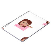 vrouw emoji notitieboek (Linkerzijde)