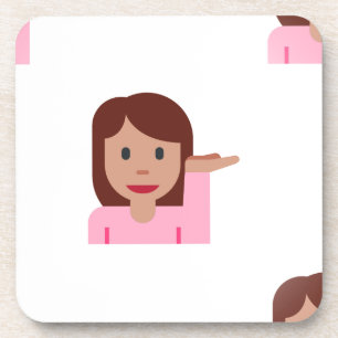 vrouw emoji onderzetter