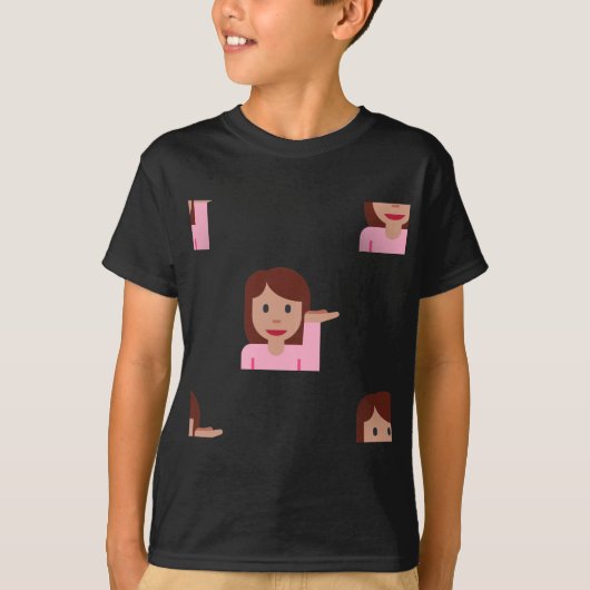vrouw emoji t-shirt (Voorkant)
