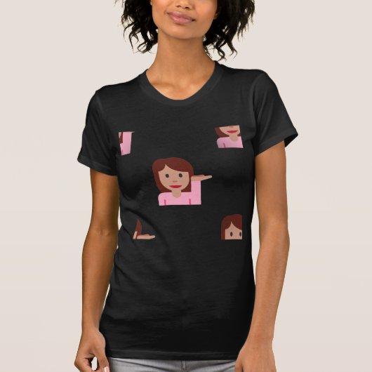 vrouw emoji t-shirt (Voorkant)