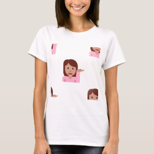 vrouw emoji t-shirt