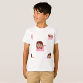 vrouw emoji t-shirt (Voorkant volledig)