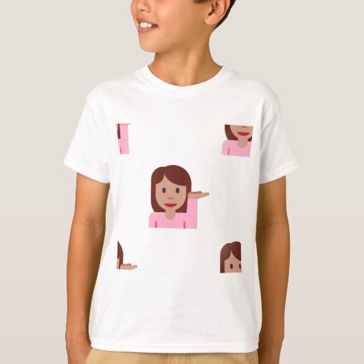 vrouw emoji t-shirt (Voorkant)