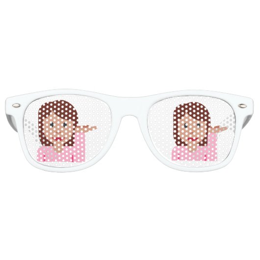 vrouw emoji zonnebril (Voorkant)