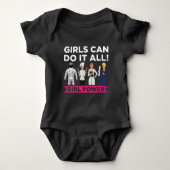 Vrouw empowerment Equality Strong Girl Power Romper (Voorkant)
