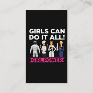 Vrouw empowerment Equality Strong Girl Power Visitekaartje