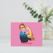 Vrouw Empowerment Masker Thunder_Cove Briefkaart (Staand voorkant)