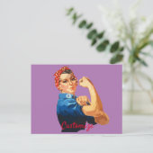 Vrouw Empowerment Thunder_Cove Briefkaart (Staand voorkant)