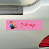 Vrouw Empowerment Thunder_Cove Bumpersticker (Op auto)