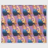 Vrouw Empowerment Thunder_Cove Cadeaupapier (Vlak)