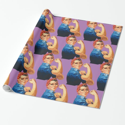 Vrouw Empowerment Thunder_Cove Cadeaupapier (Uitgerold)