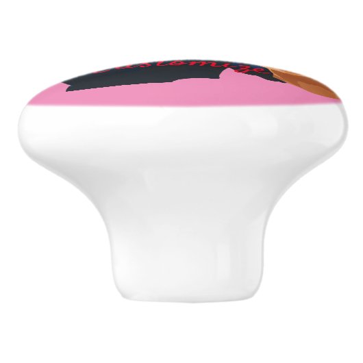 Vrouw Empowerment Thunder_Cove Keramische Knop (Zijkant)