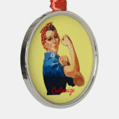 Vrouw Empowerment Thunder_Cove Metalen Ornament (Rechts)