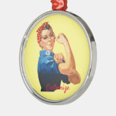 Vrouw Empowerment Thunder_Cove Metalen Ornament (Links)