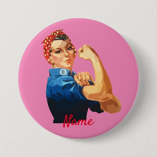 Vrouw Empowerment Thunder_Cove Ronde Button 7,6 Cm (Voorkant)