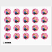 Vrouw Empowerment Thunder_Cove Ronde Sticker (Vel)