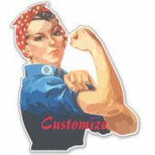 Vrouw Empowerment Thunder_Cove Sticker (Voorkant)