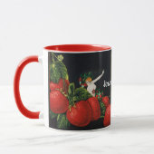 VROUW EN AARDBEIEN Art Nouveau Strawberry Lady Mok (Links)