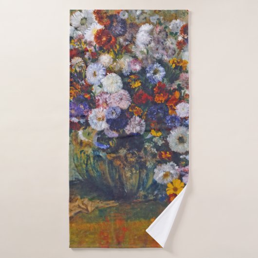 Vrouw en bloem, Edgar Degas Badhanddoek (Badhanddoek)