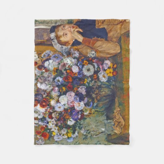 Vrouw en bloem, Edgar Degas Fleece Deken (Voorkant)