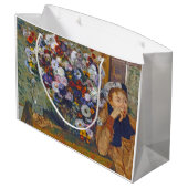 Vrouw en bloem, Edgar Degas Groot Cadeauzakje (Achterkant Gekanteld)