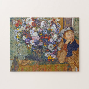 Vrouw en bloem, Edgar Degas Legpuzzel