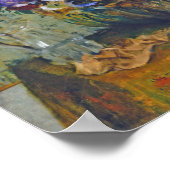 Vrouw en bloem, Edgar Degas Poster (Hoek)