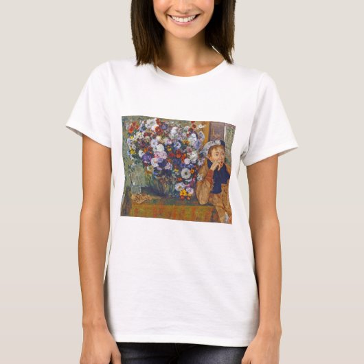 Vrouw en bloem, Edgar Degas T-shirt (Voorkant)