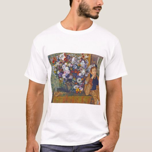 Vrouw en bloem, Edgar Degas T-shirt (Voorkant)