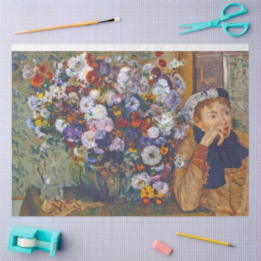Vrouw en bloem, Edgar Degas Tissuepapier (Craft)