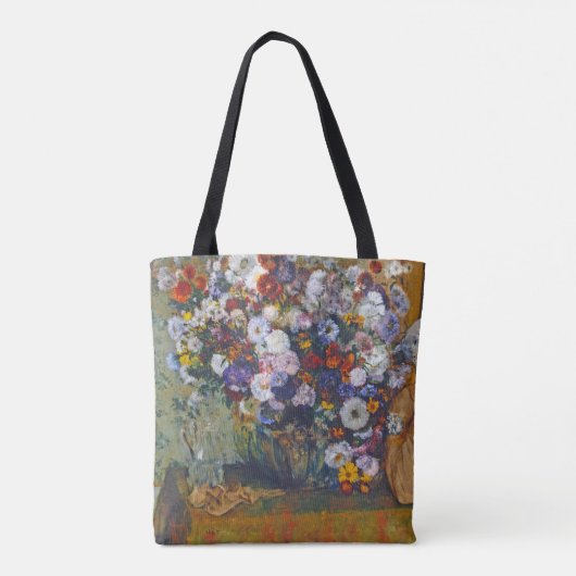 Vrouw en bloem, Edgar Degas Tote Bag (Achterkant)