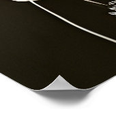 Vrouw en Bloemen Poster (Hoek)