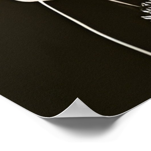 Vrouw en Bloemen Poster (Hoek)